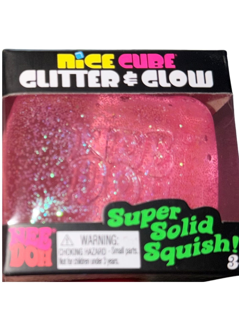 Glitter & Glow Super Solid Squish - Pink